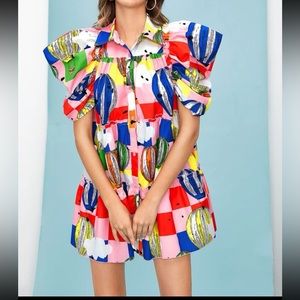Hot Air Balloon Print Dress